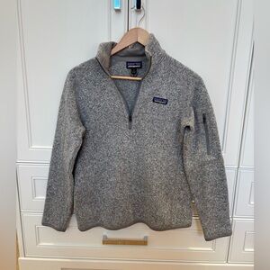 Patagonia Gray Quarter-Zip Fleece Pullover (S)